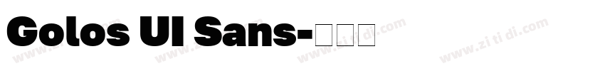 Golos UI Sans字体转换